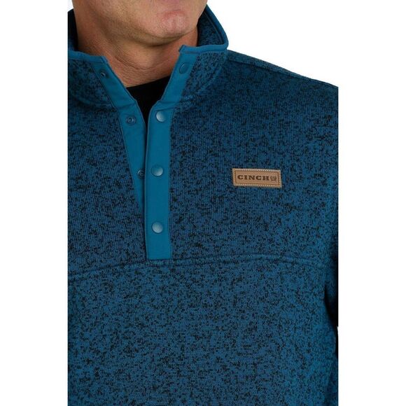 ✨Cinch Pullover Men's Fleece Teal Sz XL Sweater✨ - Picture 4 of 9